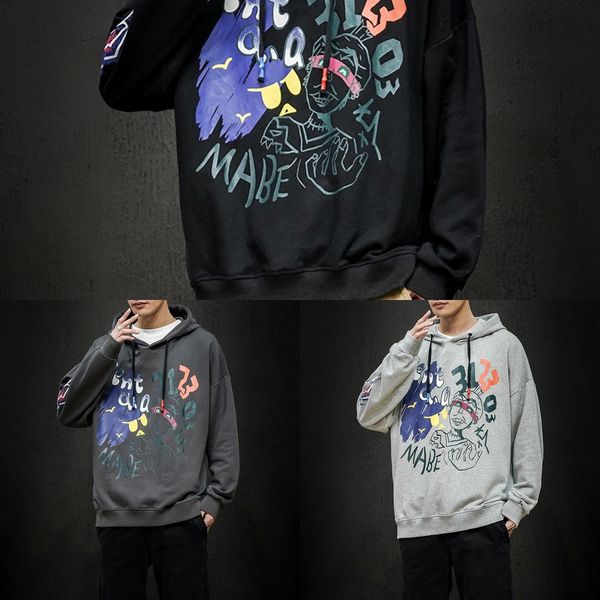 мужские пальто sweatersweater свитер 2020 весной и осенью новый с длинными рукавами с капюшоном свободные пальто молодежи вскользь печать мо, Black
мужские пальто sweatersweater свитер 2020 весной и осенью новый с длинными рукавами с капюшоном свободные пальто молодежи вскользь печать мо, Black