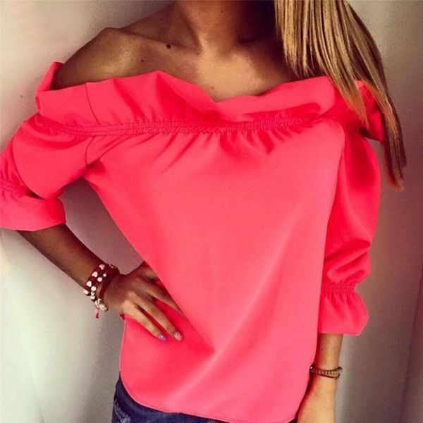 fashion new women blouse puff sleeve slash neck soild shirt strapless off shoulder ruffles feminine blouses ladies, White
fashion new women blouse puff sleeve slash neck soild shirt strapless off shoulder ruffles feminine blouses ladies, White