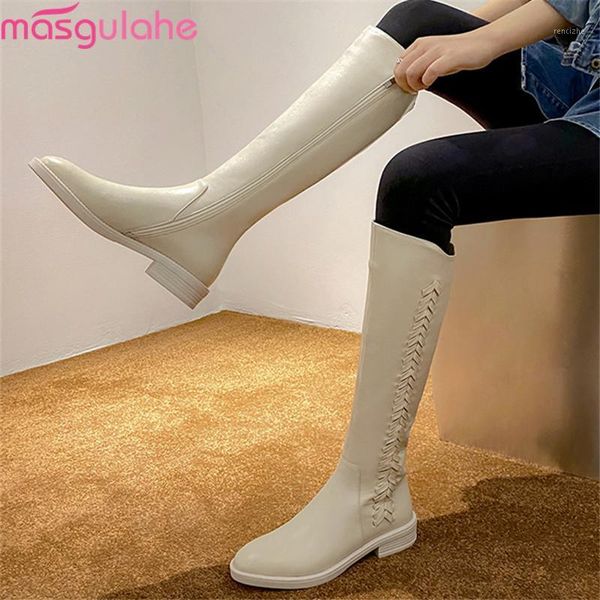 masgulahe 2021 genuine leather boots low heel round toe comfortable women boots autumn winter solid color knee high1, Black
masgulahe 2021 genuine leather boots low heel round toe comfortable women boots autumn winter solid color knee high1, Black