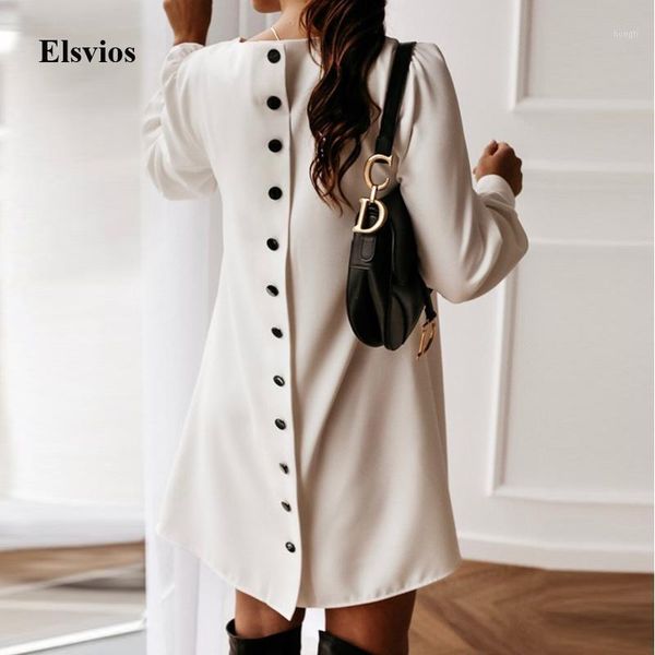 elegant women metal buttoned mini dress casual spring o neck party dress solid autumn female long sleeve a-line dresses vestidos1, Black;gray
elegant women metal buttoned mini dress casual spring o neck party dress solid autumn female long sleeve a-line dresses vestidos1, Black;gray