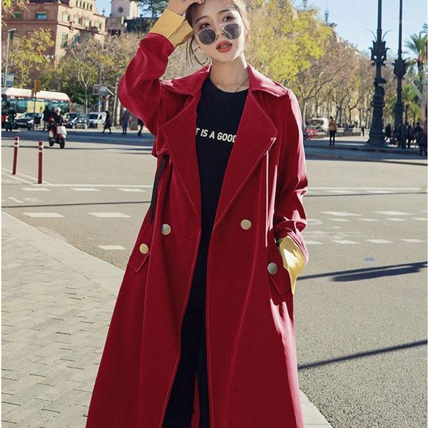 suit collar british trench coat women's mid-length 2020 spring autumn temperament fashion patchwork double breasted windbreaker1, Tan;black
suit collar british trench coat women's mid-length 2020 spring autumn temperament fashion patchwork double breasted windbreaker1, Tan;black