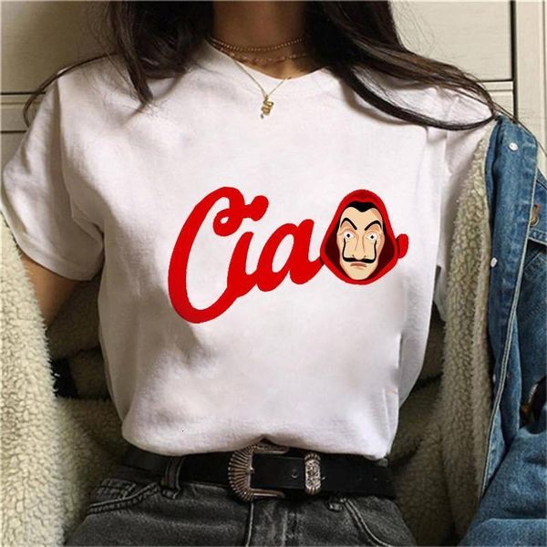 maycar новые деньги heist tshirt дом бумаги la casa de papel tshirt vogue повседневная dali mask casa de papel tshirt женщины топы, White
maycar новые деньги heist tshirt дом бумаги la casa de papel tshirt vogue повседневная dali mask casa de papel tshirt женщины топы, White