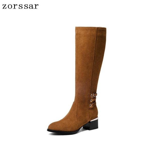 zorssar} 2020 female knee high boots thick heel suede leather women long boots plus size women shoes, Black
zorssar} 2020 female knee high boots thick heel suede leather women long boots plus size women shoes, Black