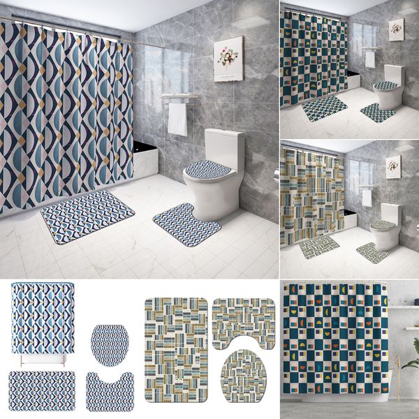 bipoobee wave lattice pattern shower curtains and rugs sets bathroom decor non-slip rug toilet seat cover bath mats set
bipoobee wave lattice pattern shower curtains and rugs sets bathroom decor non-slip rug toilet seat cover bath mats set