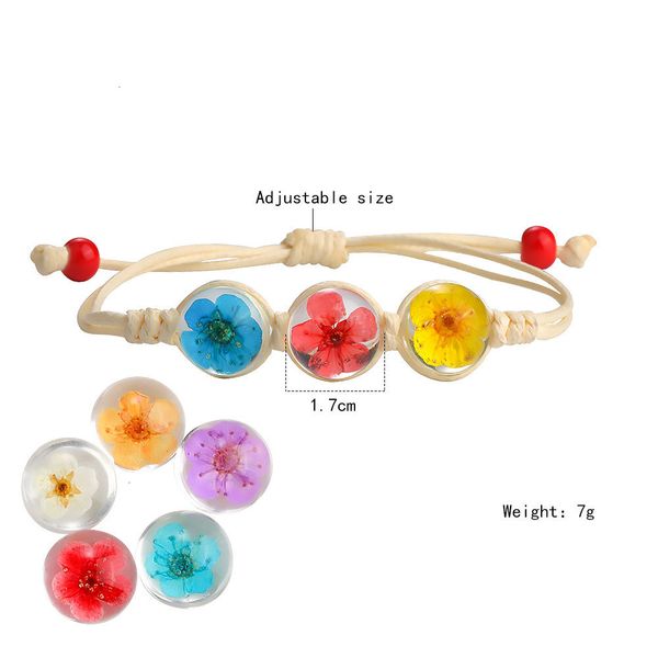 factory price ball fashion bracelet dried charm flowers crystal boho handmade natural plants glass bead woven wax rope b, Black
factory price ball fashion bracelet dried charm flowers crystal boho handmade natural plants glass bead woven wax rope b, Black