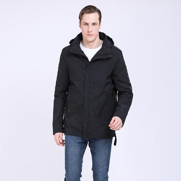 2019 men jacket spring cotton padded coat mens casual coats hooded men parka detachable hood outwear russian style1, Black
2019 men jacket spring cotton padded coat mens casual coats hooded men parka detachable hood outwear russian style1, Black