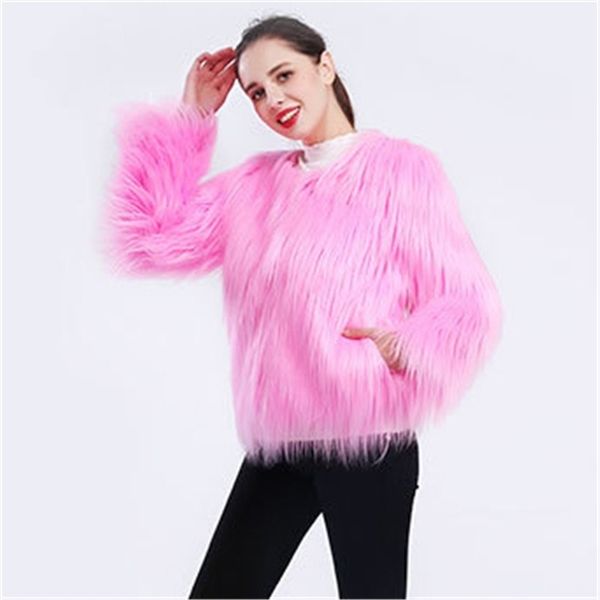 faux fur coat women white purple black pink 12 colors s-4xl plus size loose short long sleeve fashion fur jackets feminina jd328 y201012
faux fur coat women white purple black pink 12 colors s-4xl plus size loose short long sleeve fashion fur jackets feminina jd328 y201012