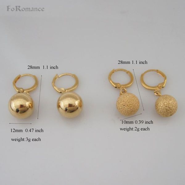 dangle & chandelier foromance - yellow gold gp 1.1 inch two stylyes plain and scrub ball dia 0.47" 0.39" dangler earring, Silver
dangle & chandelier foromance - yellow gold gp 1.1 inch two stylyes plain and scrub ball dia 0.47" 0.39" dangler earring, Silver