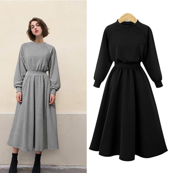 casual dresses large size 5xl women clothes autumn winter dress o-neck long sleeve female loose elastic waist plus vestidos, Black;gray
casual dresses large size 5xl women clothes autumn winter dress o-neck long sleeve female loose elastic waist plus vestidos, Black;gray