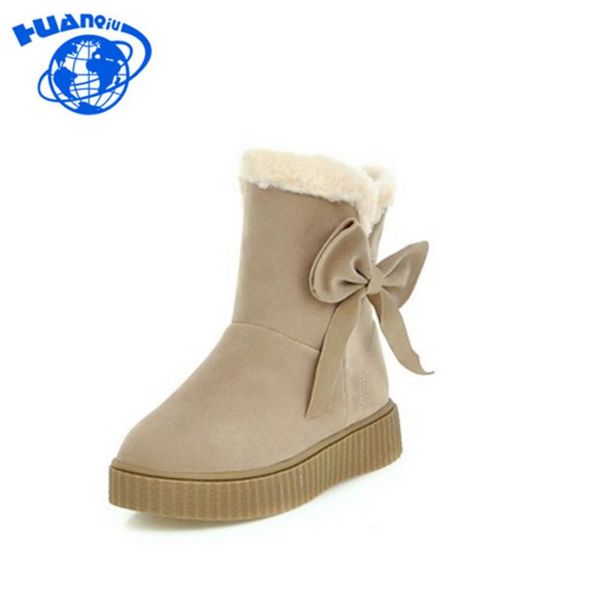 huanqiu 2020 winter fashion cute scrub plush snow boots butterfly-knot thick soles warm platform ankle boots women shoes fm05, Black
huanqiu 2020 winter fashion cute scrub plush snow boots butterfly-knot thick soles warm platform ankle boots women shoes fm05, Black