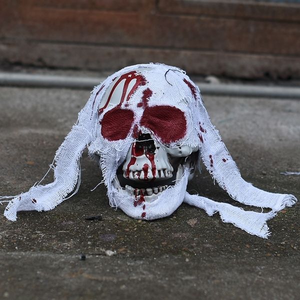 r3vbr skull halloween props room escape white cloth blood head ghost house ktv bar ornament accessories bar ktv ghost scary horrible ornamen
r3vbr skull halloween props room escape white cloth blood head ghost house ktv bar ornament accessories bar ktv ghost scary horrible ornamen