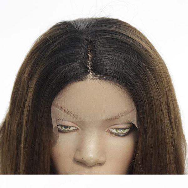 ombre brown glueless 13x4 lace front wigs two tone color long curly wavy wigs heat resistant synthetic hair, Black
ombre brown glueless 13x4 lace front wigs two tone color long curly wavy wigs heat resistant synthetic hair, Black
