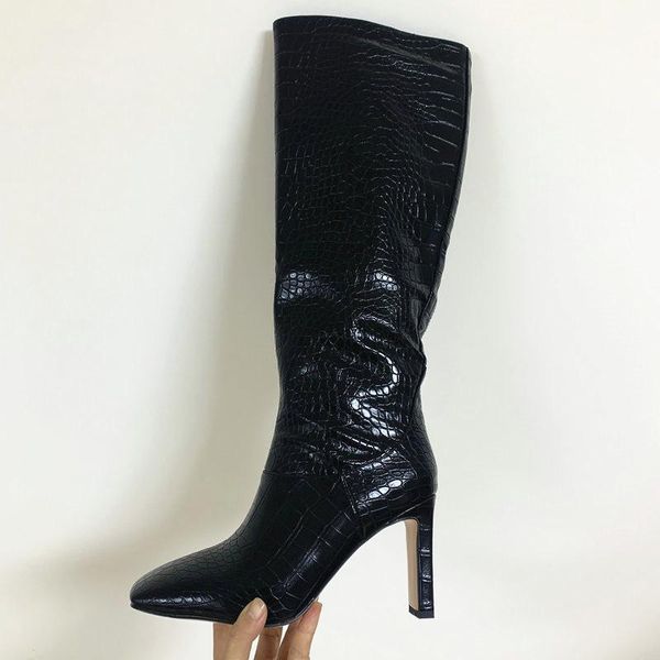 knee high boots women new design fur warm winter shoes women fashion high heel botas woman footwear plus size 34-43, Black
knee high boots women new design fur warm winter shoes women fashion high heel botas woman footwear plus size 34-43, Black