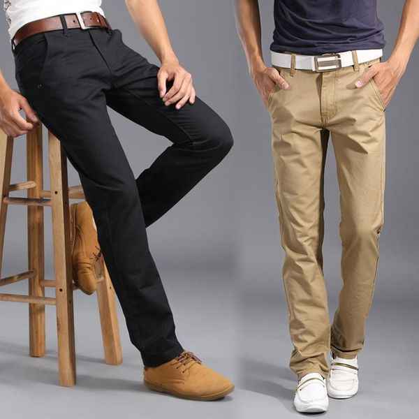 mens new casual solid pants cotton slim fit straight trousers fashion business solid khaki black pants male plus size
mens new casual solid pants cotton slim fit straight trousers fashion business solid khaki black pants male plus size