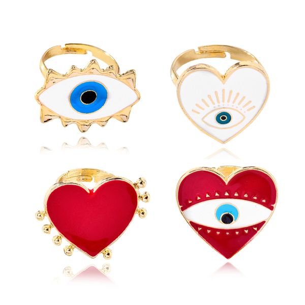 europe and america cross border jewelry alloy opening oil dripping heart-shaped smiley ring womens factory direct sales cross-border, Silver
europe and america cross border jewelry alloy opening oil dripping heart-shaped smiley ring womens factory direct sales cross-border, Silver