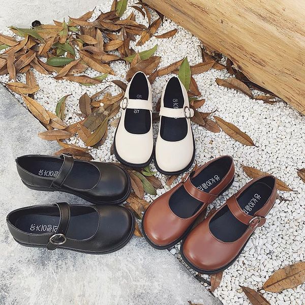korean wild small leather shoes 2020 new mary jane womens shoes cute big head student doll retro flat casual single, Black
korean wild small leather shoes 2020 new mary jane womens shoes cute big head student doll retro flat casual single, Black