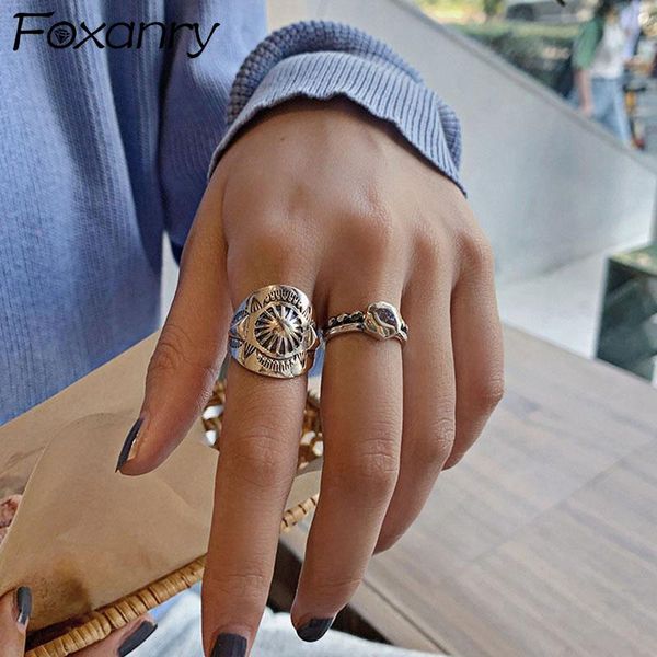 foxanry 925 sterling silver punk hiphop rings for women couples new fashion vintage handmade thai silver party jewelry gifts, Golden;silver
foxanry 925 sterling silver punk hiphop rings for women couples new fashion vintage handmade thai silver party jewelry gifts, Golden;silver
