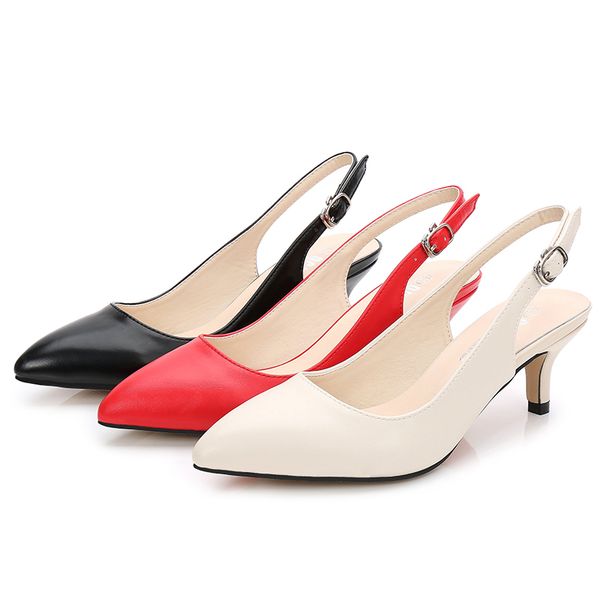 2020 sandals big-size baotou ladies slings kitten heels slippers women's shoes pump women slip in pu gv7w, Black
2020 sandals big-size baotou ladies slings kitten heels slippers women's shoes pump women slip in pu gv7w, Black