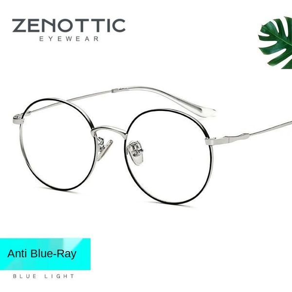 zenottic alloy anti-blue light computer glasses frames women men ultralight vintage round myopia optical prescription eyeglasses, White;black
zenottic alloy anti-blue light computer glasses frames women men ultralight vintage round myopia optical prescription eyeglasses, White;black