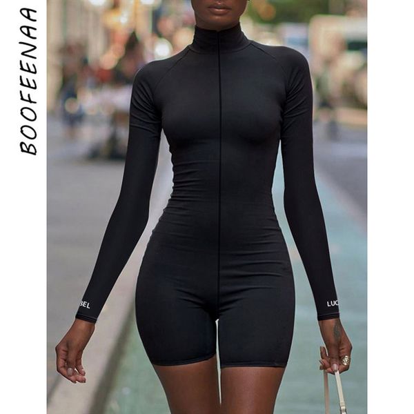 boofeenaa front zip long sleeve bodycon biker short rompers womens active jumpsuit letter embroidery ribbed playsuit c66ad1 t200704, Black;white
boofeenaa front zip long sleeve bodycon biker short rompers womens active jumpsuit letter embroidery ribbed playsuit c66ad1 t200704, Black;white
