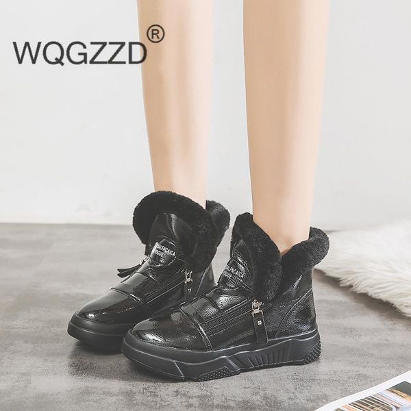 winter warm women ankle platform boots women's boots snow casual shoes woman sneakers, Black
winter warm women ankle platform boots women's boots snow casual shoes woman sneakers, Black