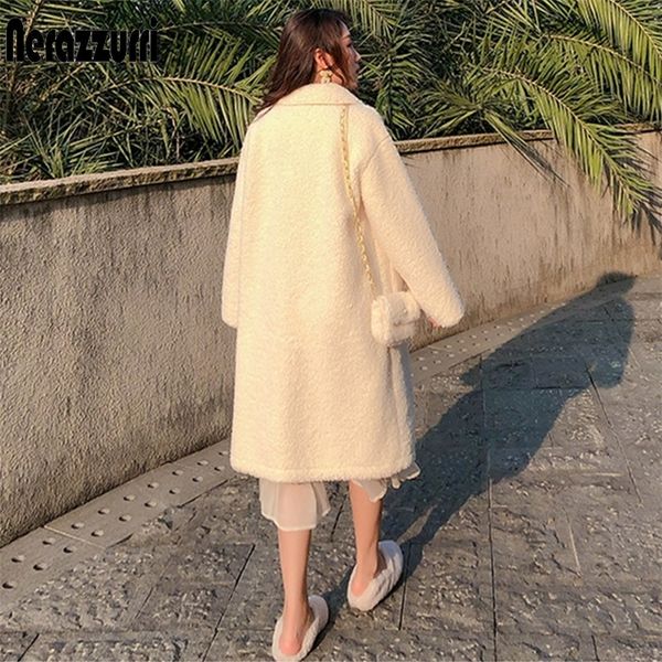 nerazzurri winter long white faux fur coat women long sleeve drop shoulder soft light furry karakul fur coat plus size fashion 201209, Black
nerazzurri winter long white faux fur coat women long sleeve drop shoulder soft light furry karakul fur coat plus size fashion 201209, Black