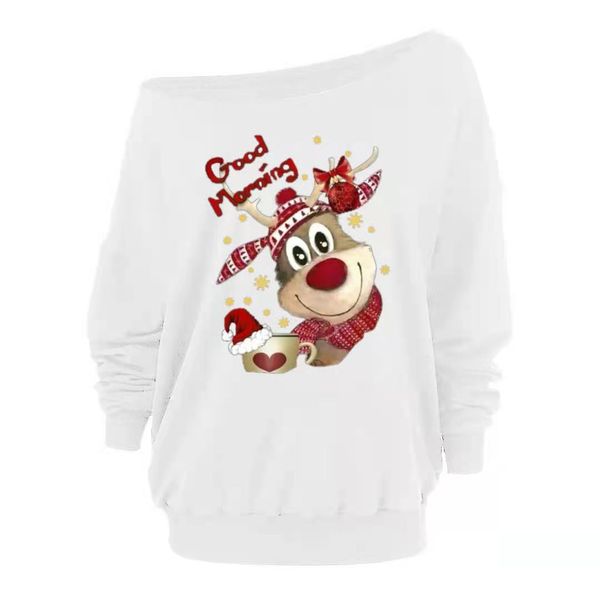 new cross border women's clothing in europe and america in autumn and winter 2020 amazon popular christmas printing slant shoulder long, Black
new cross border women's clothing in europe and america in autumn and winter 2020 amazon popular christmas printing slant shoulder long, Black