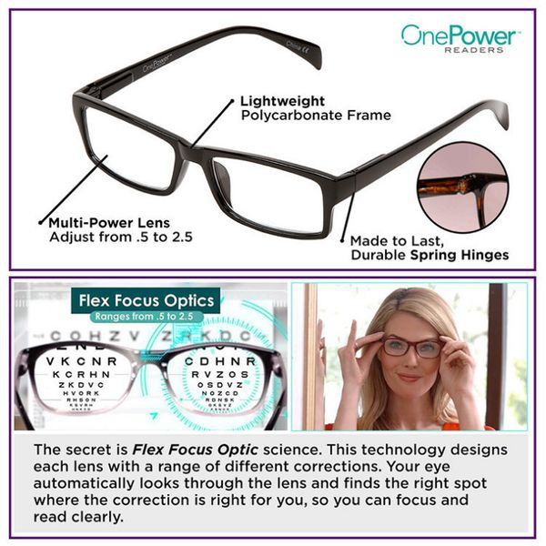 focus optic clear presbyopic auto adjusting adjustable eye reading glasses ranges from 0.5 to 2.75
focus optic clear presbyopic auto adjusting adjustable eye reading glasses ranges from 0.5 to 2.75