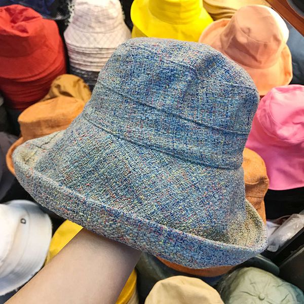 chic women's flat basin foldable small fragrance elegant fisherman's autumn and winter outdoor sunshade hat versatile, Blue;gray
chic women's flat basin foldable small fragrance elegant fisherman's autumn and winter outdoor sunshade hat versatile, Blue;gray