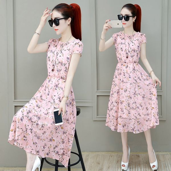 dkt4t women's printed chiffon knee-high dressaline dresssummer 2020 new korean style mid-length slim slim thin dress aline dress 3j9sf, Black;gray
dkt4t women's printed chiffon knee-high dressaline dresssummer 2020 new korean style mid-length slim slim thin dress aline dress 3j9sf, Black;gray