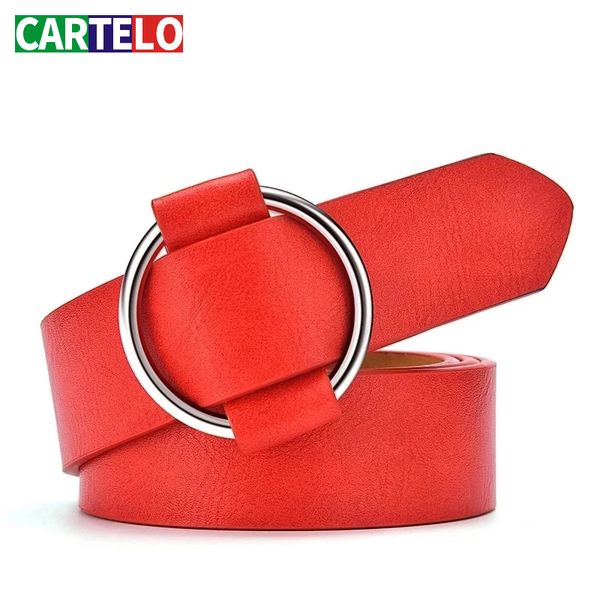 cartelo genuine luxury round buckle female leisure jeans wild leather belt retro fashion casual ladies belts, Black;brown
cartelo genuine luxury round buckle female leisure jeans wild leather belt retro fashion casual ladies belts, Black;brown