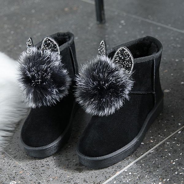 boots shoes woman fur warm plush 2020 winter new female shoes casual genuine leather snow boots high top, Black
boots shoes woman fur warm plush 2020 winter new female shoes casual genuine leather snow boots high top, Black