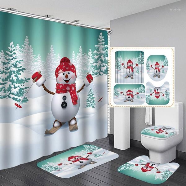 shower curtains 3d snowman ski pattern curtain bathroom merry christmas non-slip rug lid toilet cover bath mat set1
shower curtains 3d snowman ski pattern curtain bathroom merry christmas non-slip rug lid toilet cover bath mat set1