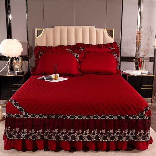 korean lace bedspread 100% cotton king quilted bed cover elastic bedskirt full twin non-slip dust proof fitted sheet 3 pcs x1029
korean lace bedspread 100% cotton king quilted bed cover elastic bedskirt full twin non-slip dust proof fitted sheet 3 pcs x1029