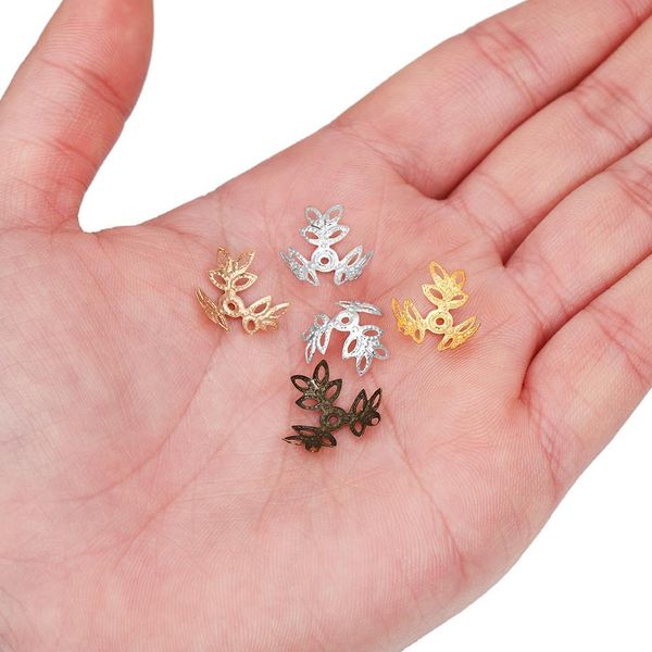 100pcs lot 16x16mm metallic kc gold three leaves spacer beads end cap for diy jewelry making bracelet findings supplies h bbyjls, Silver
100pcs lot 16x16mm metallic kc gold three leaves spacer beads end cap for diy jewelry making bracelet findings supplies h bbyjls, Silver