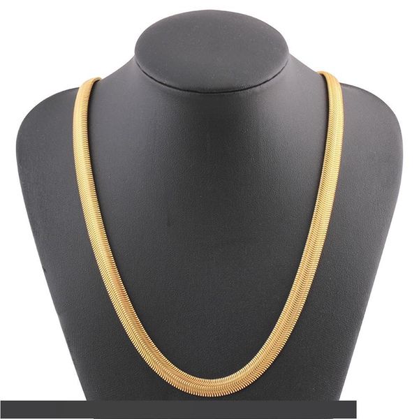 yellow gold necklaces twist ornaments bone snake chain necklace 8mm 25 inch for men women jewelries flawlessc pendientes torque, Silver
yellow gold necklaces twist ornaments bone snake chain necklace 8mm 25 inch for men women jewelries flawlessc pendientes torque, Silver