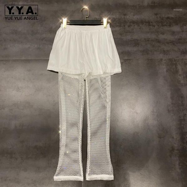 runway women hollow out shiny rhinestones pants elastic waist patchwork loose fit breathable pants designer long trousers1, Black;white
runway women hollow out shiny rhinestones pants elastic waist patchwork loose fit breathable pants designer long trousers1, Black;white