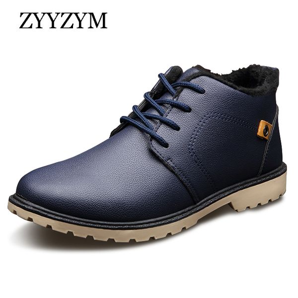 zyyzym mens boots autumn winter lace-up style ankle fashion classic cotton padded shoes plush warm man snow boots 201026, Black
zyyzym mens boots autumn winter lace-up style ankle fashion classic cotton padded shoes plush warm man snow boots 201026, Black