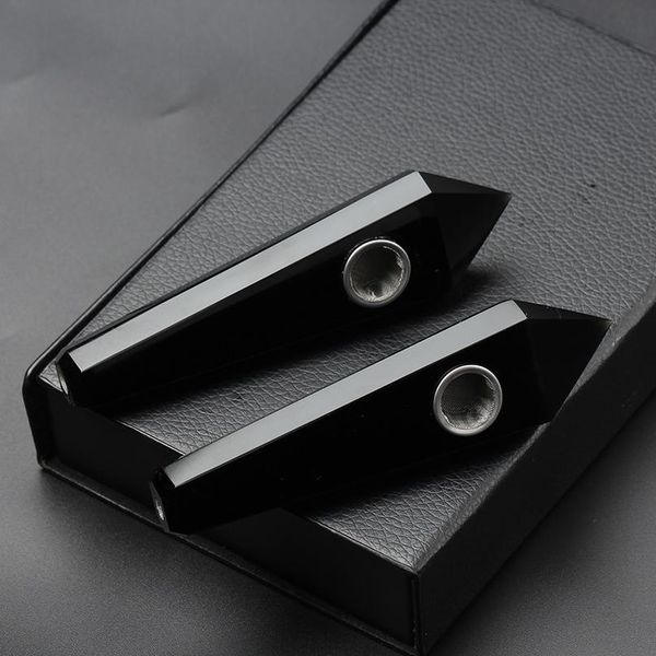 35g of natural quartz crystal healing obsidian pipe smoking poin qylvlu, Black
35g of natural quartz crystal healing obsidian pipe smoking poin qylvlu, Black