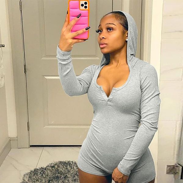 2021 women jumpsuit hoodie bodysuit cotton tube soft casual bodycon long sleeve high street romper one piece outfit, Black;white
2021 women jumpsuit hoodie bodysuit cotton tube soft casual bodycon long sleeve high street romper one piece outfit, Black;white