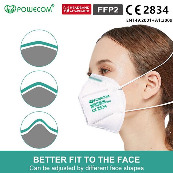 Powecom KN95 Mask Adult Anti-Fog Haze Influenza KN95 Face Mask and FFP2 Mask with CE 2834 certificate
Powecom KN95 Mask Adult Anti-Fog Haze Influenza KN95 Face Mask and FFP2 Mask with CE 2834 certificate