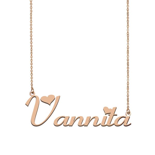 Vannita Name Necklace Custom Nameplate Pendant for Women Girls Birthday Gift Kids Best Friends Jewelry 18k Gold Plated Stainless Steel, Silver
Vannita Name Necklace Custom Nameplate Pendant for Women Girls Birthday Gift Kids Best Friends Jewelry 18k Gold Plated Stainless Steel, Silver