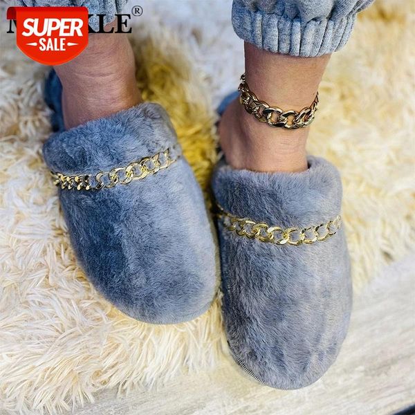 mcckle woman winter plush slippers metal chain ladies fashion female warm fluffy slipper women's indoor shoes flat home shoe #ou4r, Black
mcckle woman winter plush slippers metal chain ladies fashion female warm fluffy slipper women's indoor shoes flat home shoe #ou4r, Black