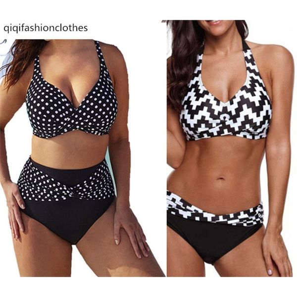 2019 single bikini woman plus fat large size high waist cover belly show thin split body swimming, White;black
2019 single bikini woman plus fat large size high waist cover belly show thin split body swimming, White;black