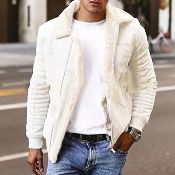 men's jackets winter warm men coat vintage turn-down collar zip-up solid long sleeve matte cloth fashion streetwear, Black;brown
men's jackets winter warm men coat vintage turn-down collar zip-up solid long sleeve matte cloth fashion streetwear, Black;brown