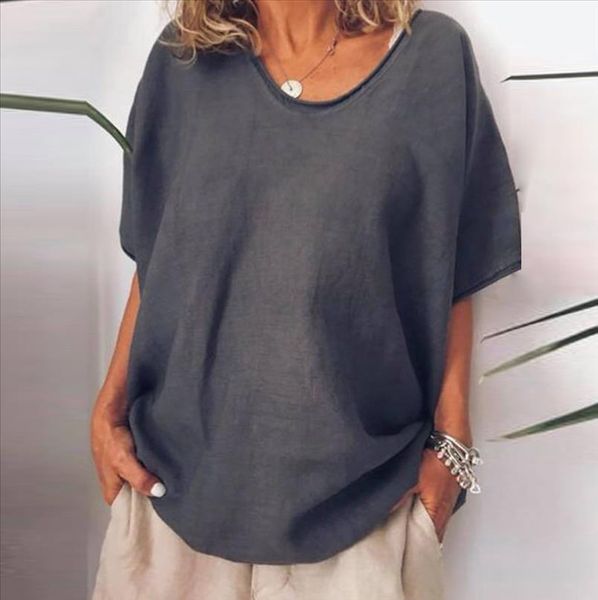 2019 summer casual style women blouse solid print tee casual short sleeve women plus size women clothing summer bd, White
2019 summer casual style women blouse solid print tee casual short sleeve women plus size women clothing summer bd, White