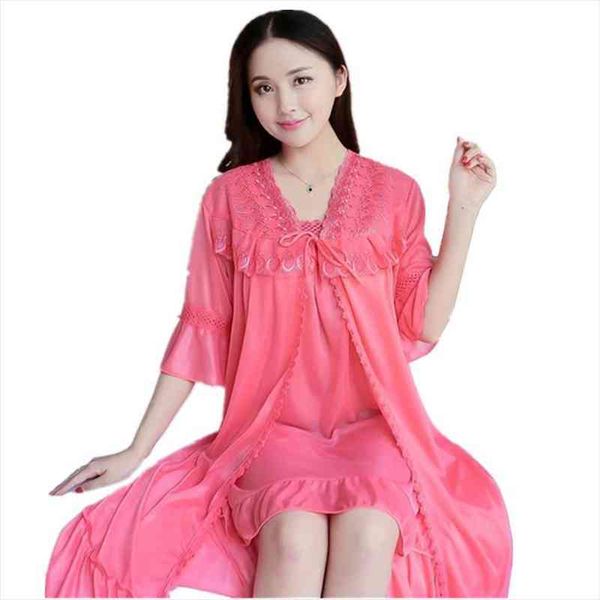 2pcs women loose dress set rayon women pajamas set collar round neck nightgown lingerie shirt nightdress spring 256, Black;red
2pcs women loose dress set rayon women pajamas set collar round neck nightgown lingerie shirt nightdress spring 256, Black;red