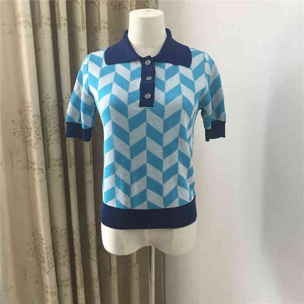 2022 factory wholesale new fashion polo collar plaid gold and silver thread slim fitting ice silk pullover short sleeve sweater women iqqf, White;black
2022 factory wholesale new fashion polo collar plaid gold and silver thread slim fitting ice silk pullover short sleeve sweater women iqqf, White;black