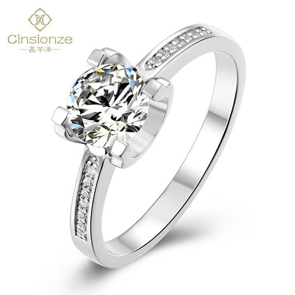 cinsionze female romantic wedding rings moissanite engagement ring 1.0 women's 925 sterling silver ring platinum plated, Golden;silver
cinsionze female romantic wedding rings moissanite engagement ring 1.0 women's 925 sterling silver ring platinum plated, Golden;silver