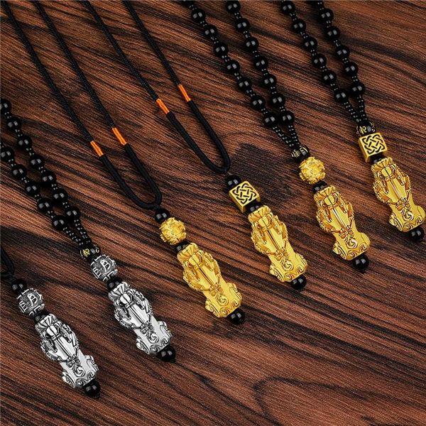 chains feng shui black obsidian alloy wealth necklace for women and men pendant pixiu lucky charm jewelry gift, Silver
chains feng shui black obsidian alloy wealth necklace for women and men pendant pixiu lucky charm jewelry gift, Silver